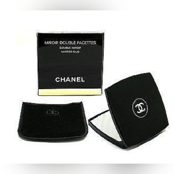 CHANEL Other - Chanel Black Double Mirror Black Laquer